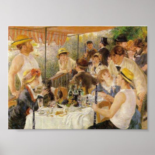 Renoir, Luncheon of the Boating Party (met Oboes) Poster (Voorkant)