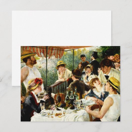 Renoir Luncheon of the Boating Party Postcard Briefkaart (Voorkant / Achterkant)