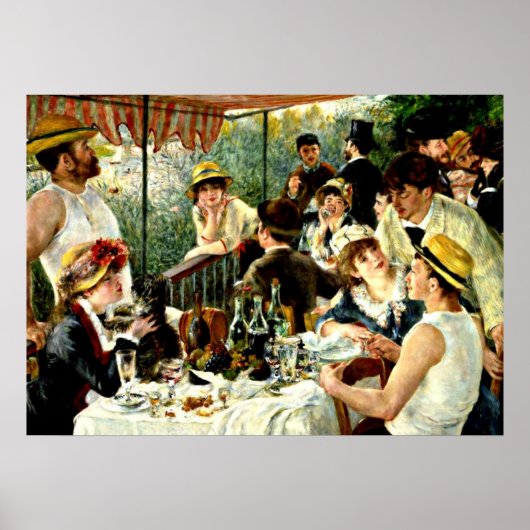 Renoir: Luncheon van de partij bij de Boating Poster (Voorkant)