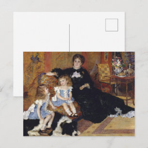 Renoir - Madame en haar kinderen, Dog Fine Art Briefkaart