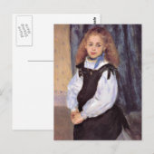 Renoir - Mademoiselle Legrand Briefkaart (Voorkant / Achterkant)