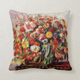 Renoir - mandje bloemen kussen