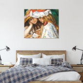 Renoir meesterwerk twee meisjes lezen canvas afdruk (Insitu (Slaapkamer))
