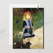 Renoir - Meisje met een gietkan, Briefkaart (Voorkant / Achterkant)