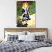 Renoir - Meisje met een gietkan Canvas Afdruk (Insitu (Slaapkamer))