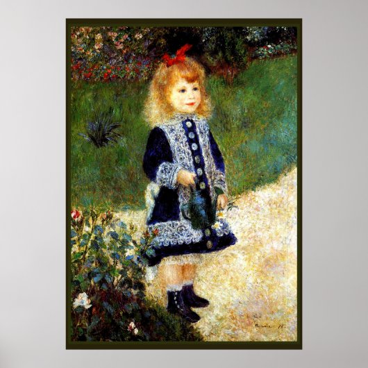 Renoir - Meisje met een gietkan Poster (Voorkant)