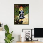Renoir - Meisje met een gietkan Poster (Thuiskantoor)
