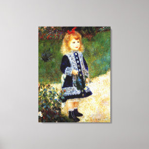 Renoir - Meisje met een waterblik, Canvas Afdruk
