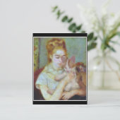 Renoir Meisje Met Kat Briefkaart (Staand voorkant)