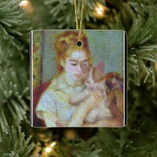 Renoir Meisje Met Kat Keramisch Ornament