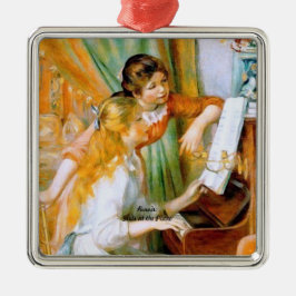 Renoir: Meisjes aan de Piano Metalen Ornament