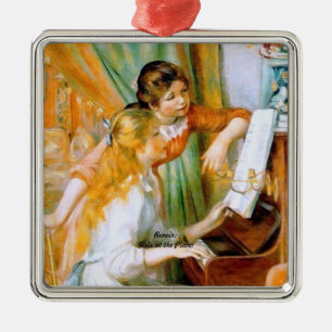 Renoir: Meisjes aan de Piano Metalen Ornament
