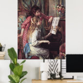 Renoir: Meisjes aan de Piano Poster (Thuiskantoor)
