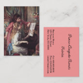 Renoir: Meisjes aan de Piano Visitekaartje (Voorkant / Achterkant)