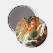 Renoir Meisjes bij de Piano Magnet (Voorkant / Achterkant)