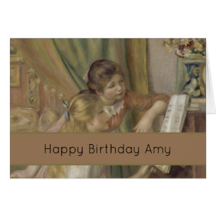 Renoir Meisjes bij het Piano Impressionisme Schild