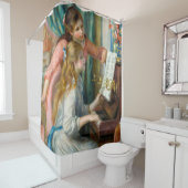 Renoir Meisjes bij het Piano Impressionisme Schild Douchegordijn (In situ)