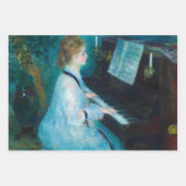 Renoir Meisjes bij het Piano Impressionisme Schild Inpakpapier Vel (Voorkant 2)