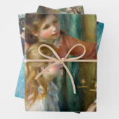 Renoir Meisjes bij het Piano Impressionisme Schild Inpakpapier Vel (In situ)