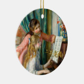 Renoir Meisjes bij het Piano Impressionisme Schild Keramisch Ornament (Rechts)