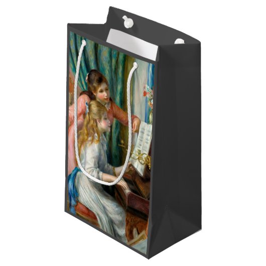 Renoir Meisjes bij het Piano Impressionisme Schild Klein Cadeauzakje (Voorkant Gekanteld)
