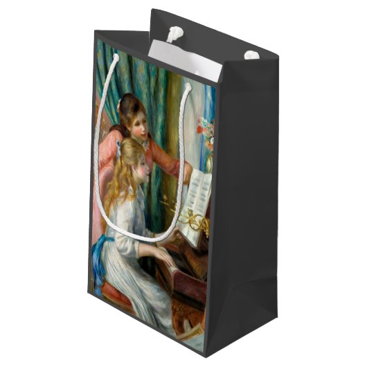 Renoir Meisjes bij het Piano Impressionisme Schild Klein Cadeauzakje (Achterkant Gekanteld)