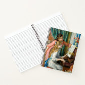 Renoir Meisjes bij het Piano Impressionisme Schild Notitieboek (Binnen)