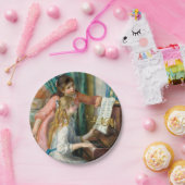 Renoir Meisjes bij het Piano Impressionisme Schild Papieren Bordje (Feest)