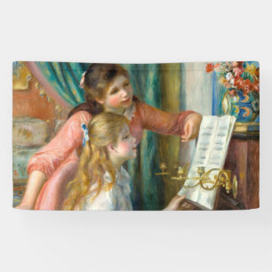 Renoir Meisjes bij het Piano Impressionisme Schild Spandoek