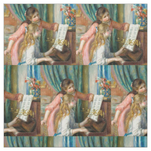 Renoir Meisjes bij het Piano Impressionisme Schild Stof