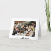 Renoir: Middagmaal van de Partij van het Roeien Kaart (Achterkant)