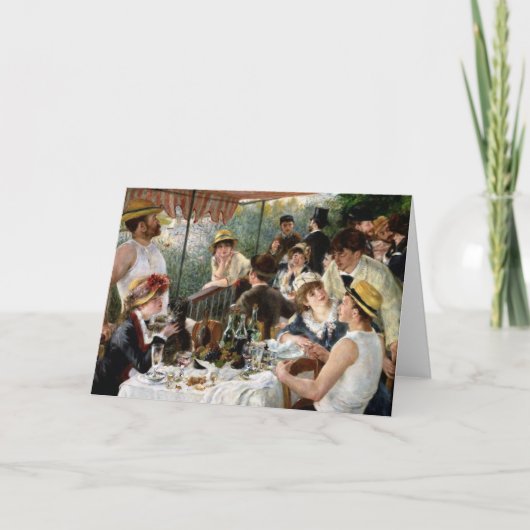 Renoir: Middagmaal van de Partij van het Roeien Kaart (Voorkant)