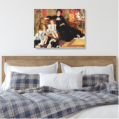 Renoir Mme Charpentier en haar kinderen Canvas Afdruk (Insitu (Slaapkamer))