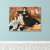 Renoir Mme Charpentier en haar kinderen Canvas Afdruk (Insitu (Houten vloer))