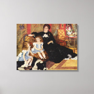  Renoir Mme Charpentier en haar kinderen Canvas Afdruk