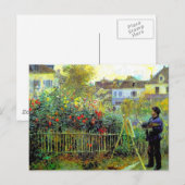 Renoir - Monet Painting in zijn tuin Briefkaart (Voorkant / Achterkant)