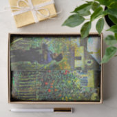 Renoir - Monet Painting in zijn tuin in Argenteui Tissuepapier (Geschenk)