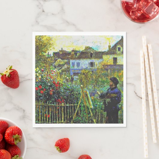 Renoir - Monet Painting in zijn tuin, Servet (Insitu)