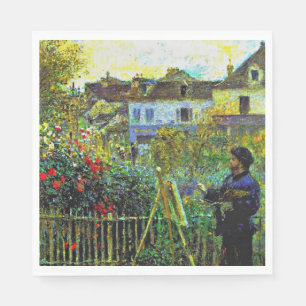 Renoir - Monet Painting in zijn tuin, Servet