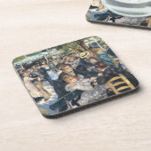 Renoir Moulin Dance Galette Party Bier Onderzetter (Linkerzijde)