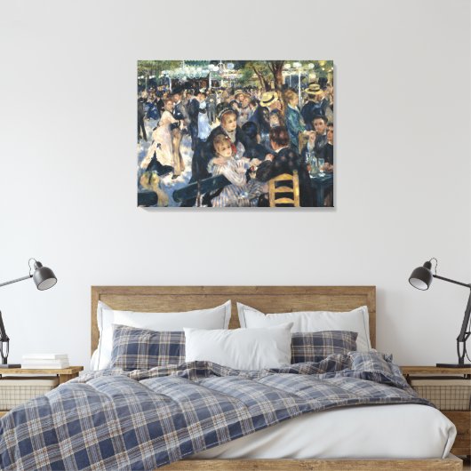Renoir Moulin Dance Galette Party Canvas Afdruk (Insitu (Slaapkamer))
