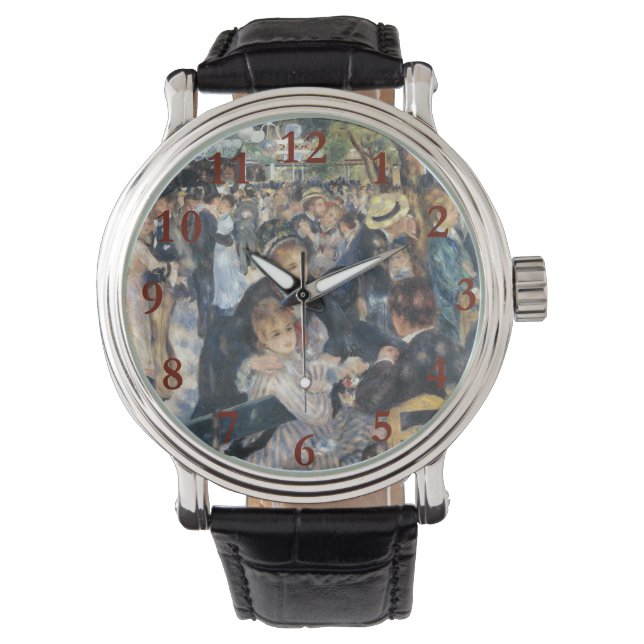 Renoir Moulin Dance Galette Party Horloge (Voorkant)