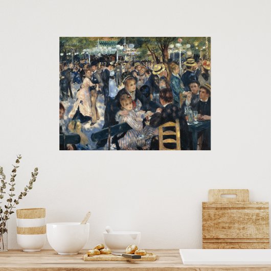 Renoir Moulin Dance Galette Party Poster (Keuken)