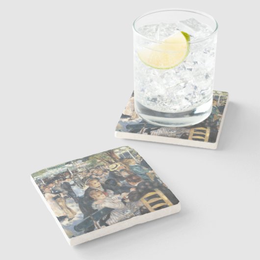 Renoir Moulin Dance Galette Party Stenen Onderzetter (Zijkant)