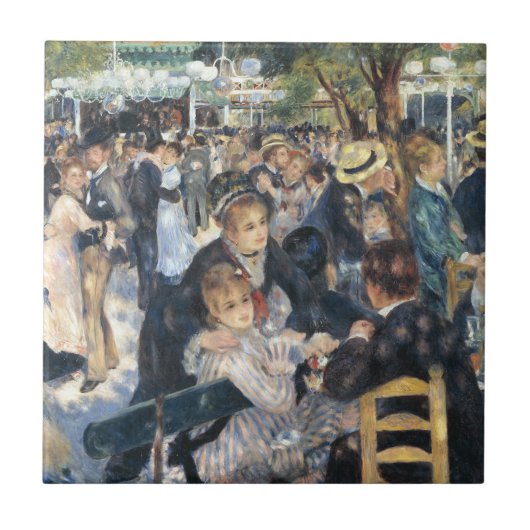Renoir Moulin Dance Galette Party Tegeltje (Voorkant)