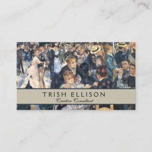 Renoir Moulin Dance Galette Party Visitekaartje (Voorkant)