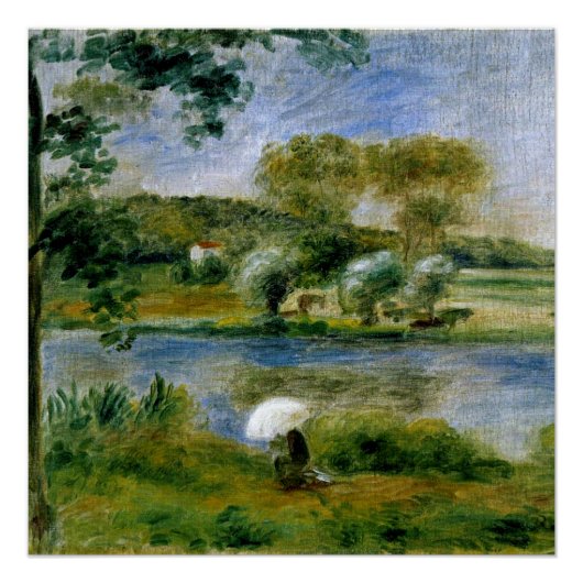 Renoir - oevers van de rivier perfect poster (Voorkant)