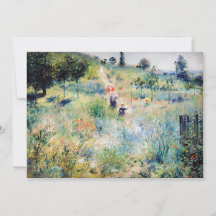 Renoir - Pad die door hoog gras leidt Bedankkaart