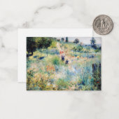 Renoir - Pad die door hoog gras leidt Notitiekaartje (Voorkant / Achterkant in situ)
