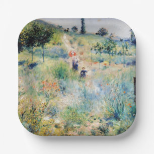 Renoir - Pad die door hoog gras leidt Papieren Bordje